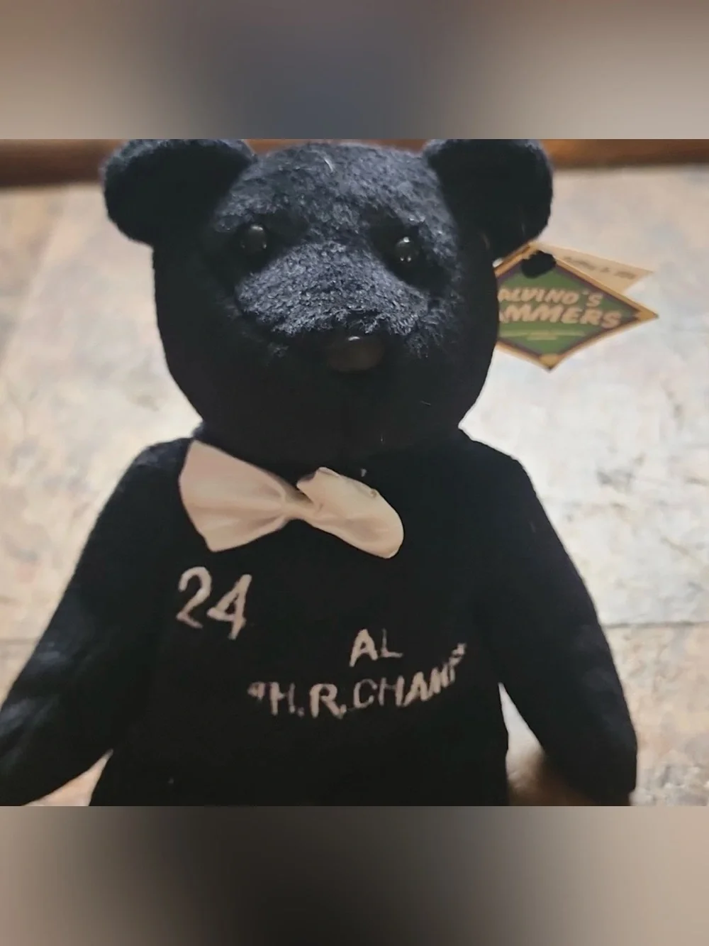 Vintage 1998 Salvino's Bammers Ken Griffey Jr #24 Home Run Champ Tuxedo Bear NWT
